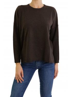 Maglione girocollo tinta unita 